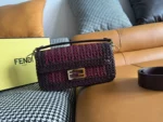 Fendi Baguette Woven Leather Bag 27cm