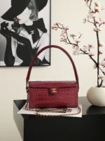 Chanel 26A Bowling Bag with Chain 23cm - Image 10