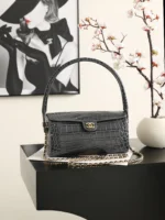Chanel 26A Bowling Bag with Chain 23cm - Image 11