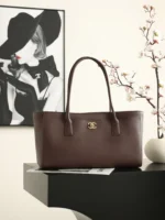 Chanel 26S Cerf Tote Bag Grained Calfskin 39cm - Image 14