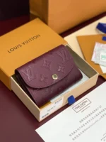 Louis Vuitton Monogram Empreinte Coin Purse Bordeaux 11cm