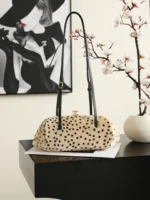 Chanel Kiss-Lock Bowling Shoulder Bag Spotted Print
