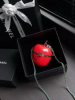 Chanel Matthieu Blazy Red Apple Clutch