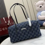 Gucci Generation GG Denim Boston Bag 29cm