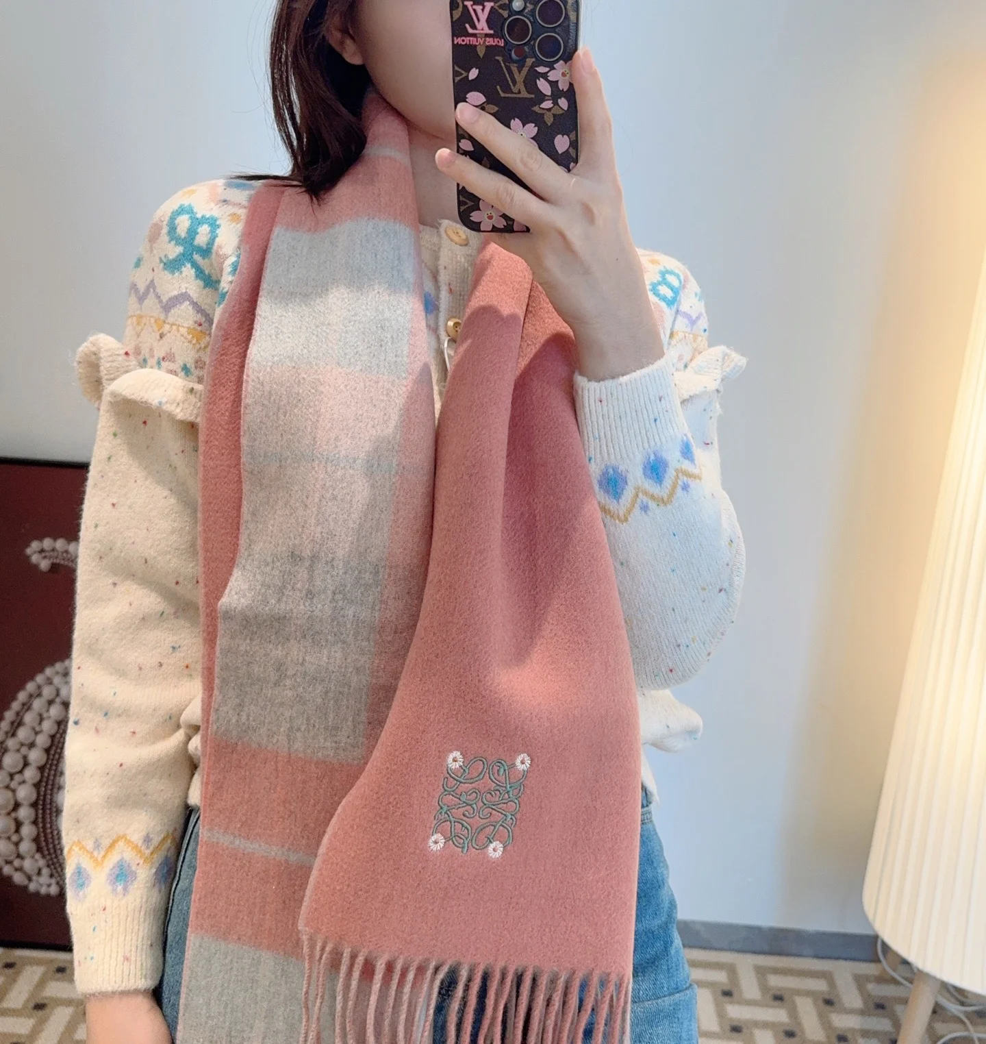1-4 Loewe Cashmere Scarf 30 x 180cm - Image 1