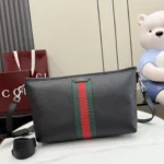 Gucci Primavera Web Stripe Leather Shoulder Bag 30cm