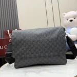 Gucci Essence Classic GG Messenger Bag Black 35.5cm