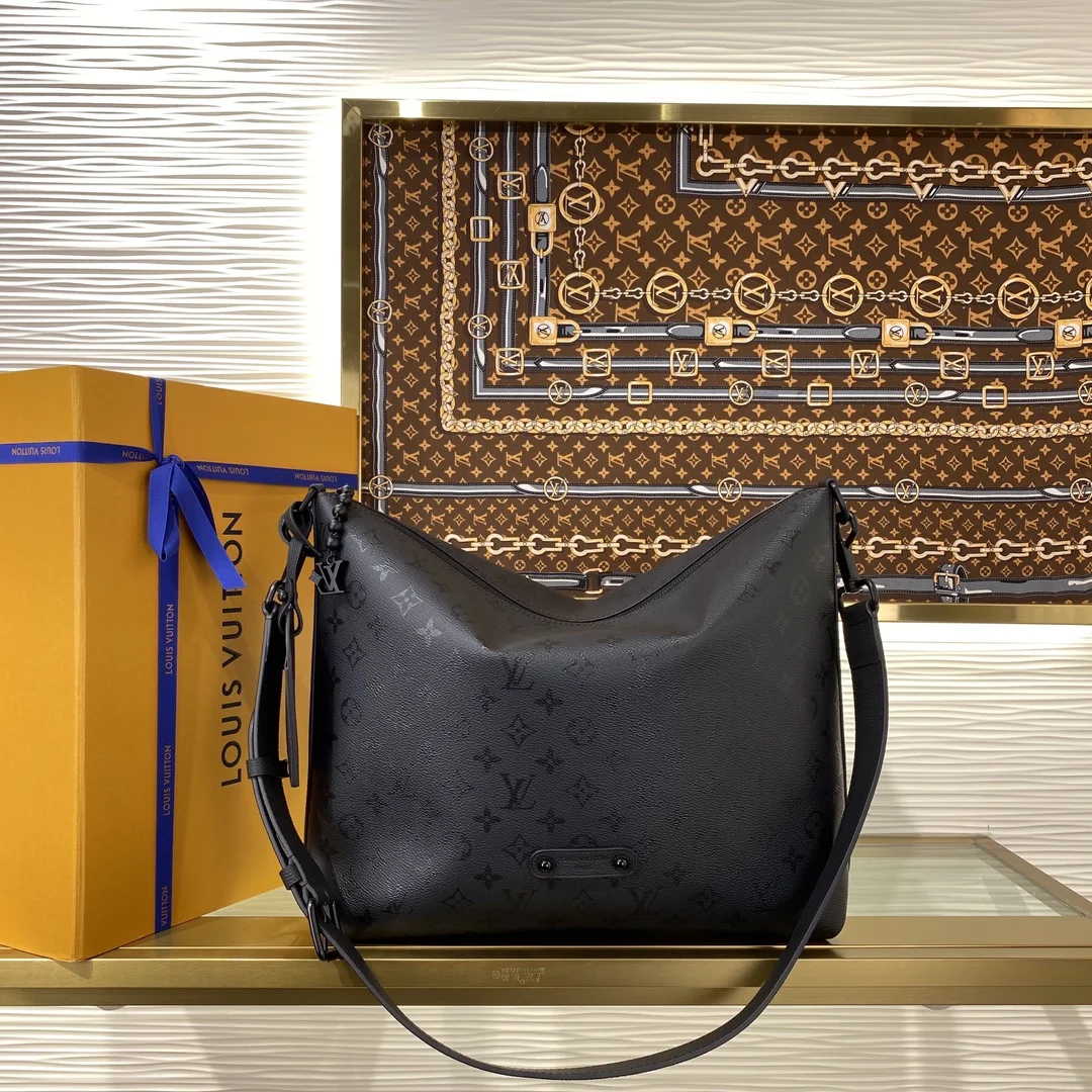 1-550 Louis Vuitton Vagabond Hobo Bag Monogram Midnight M27856 - Image 1