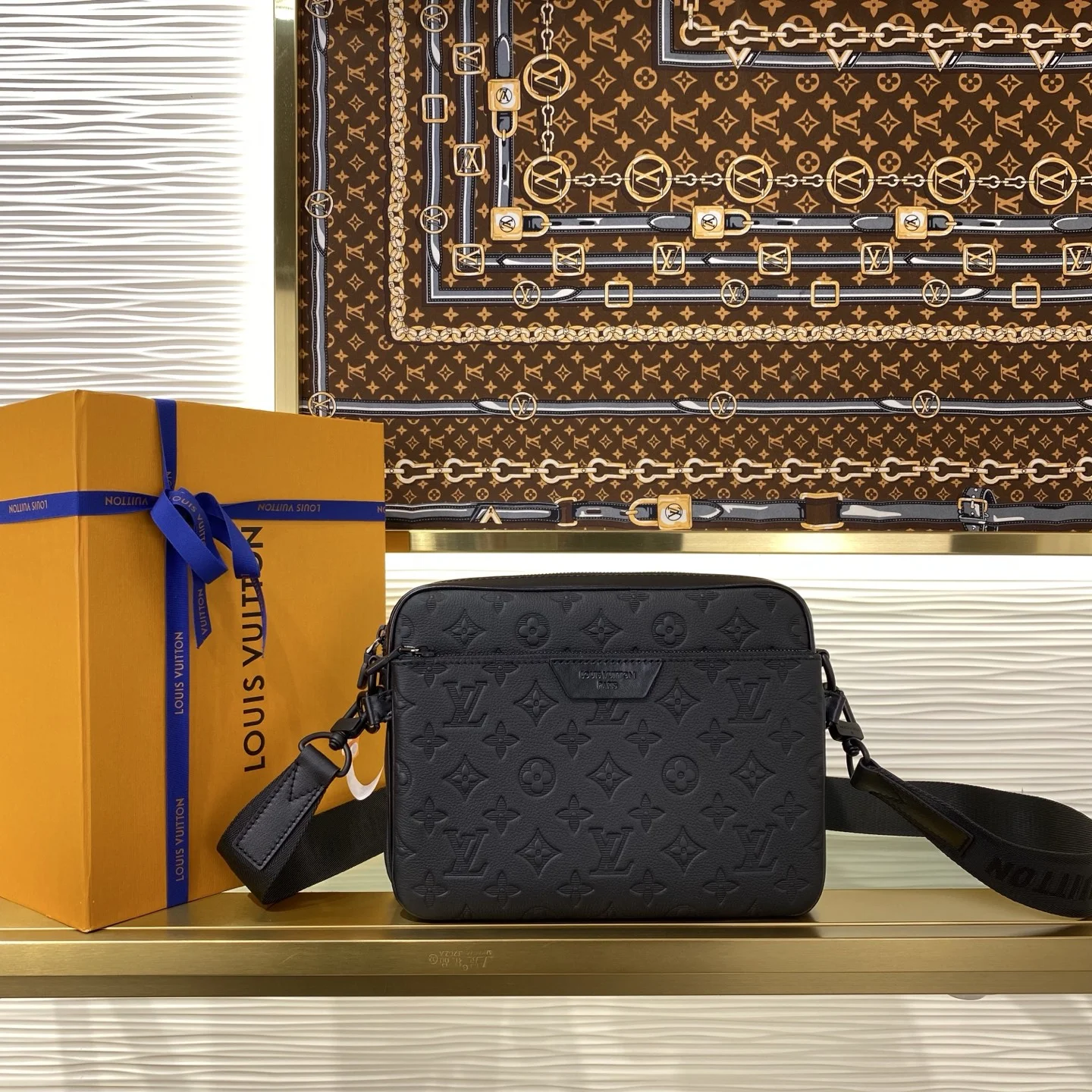 1-595 Louis Vuitton Trio Messenger Bag Monogram Empreinte M46602 - Image 1