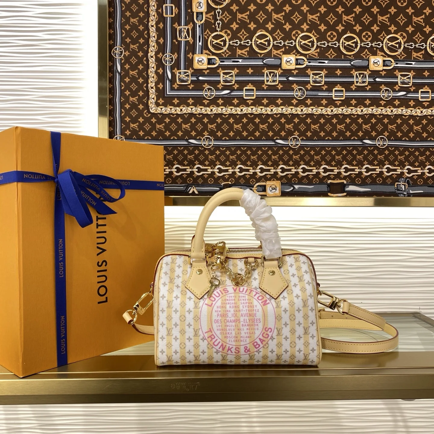 1-696 Louis Vuitton Speedy Bandouliere 20 LV Stamp M29459 - Image 1