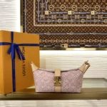 Louis Vuitton Pochette Mia Monogram Embleme Pink M2A382