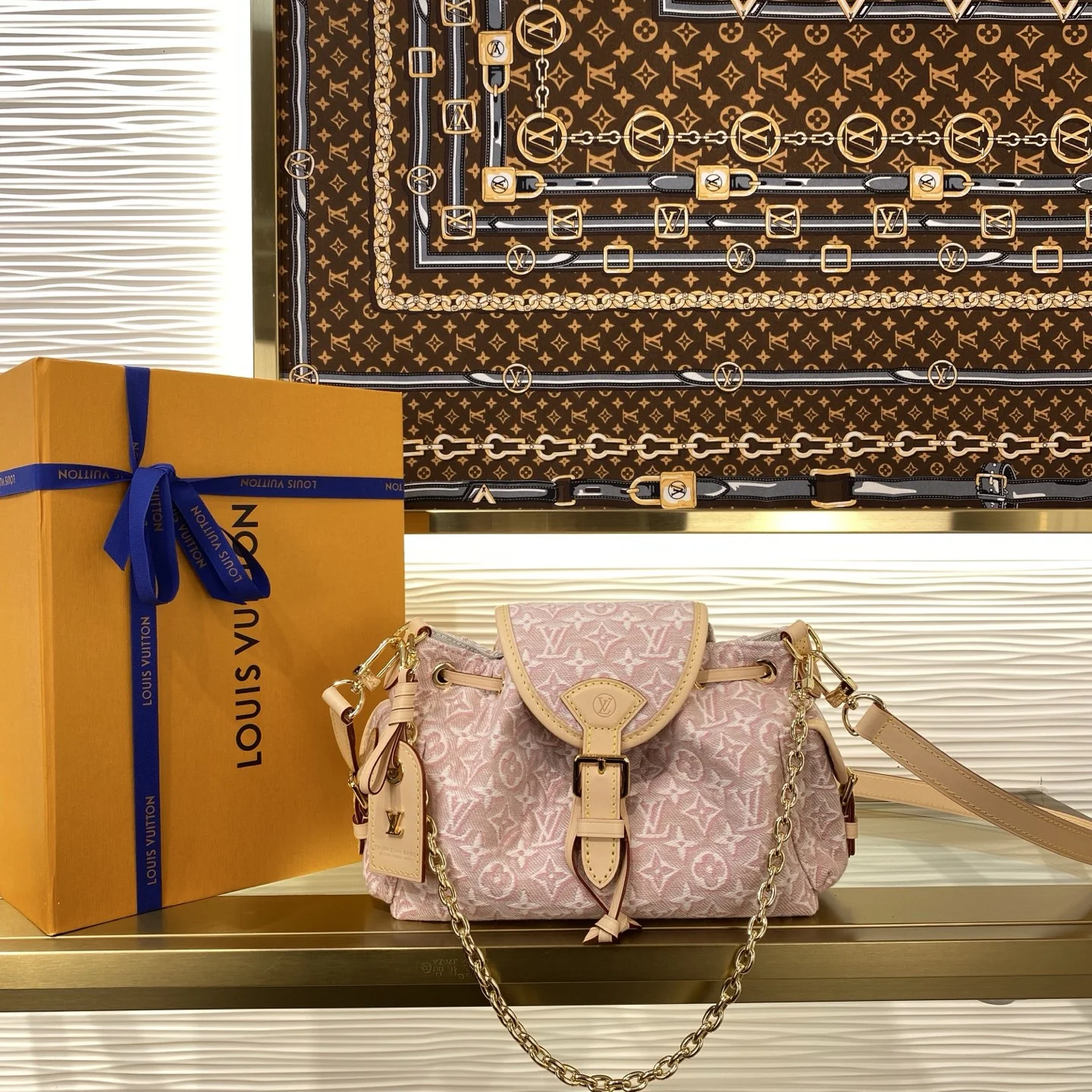 1-734 Louis Vuitton Odyssee PM Monogram Embleme Pink M29974 - Image 1