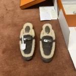 Hermès Kelly Shearling Mule