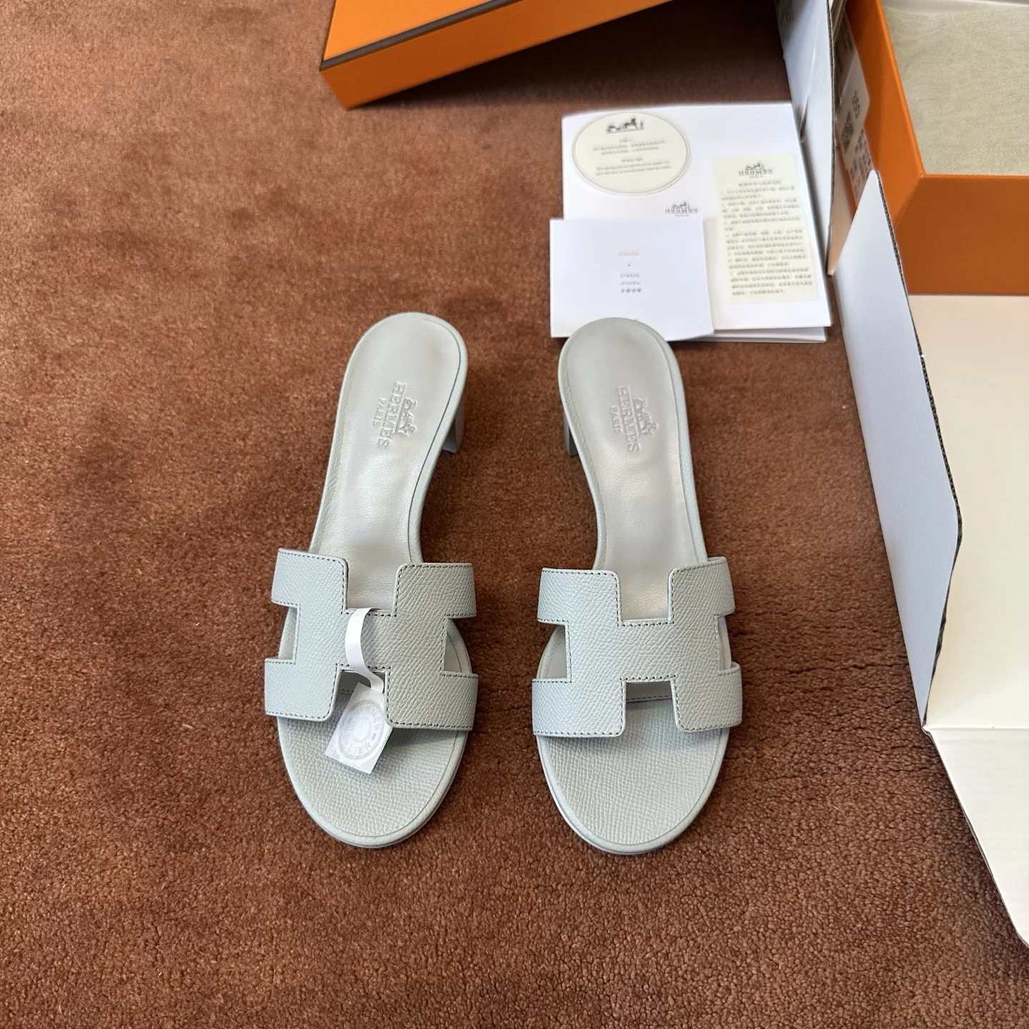 1-757 Hermès Oasis Heeled Sandal - Image 1