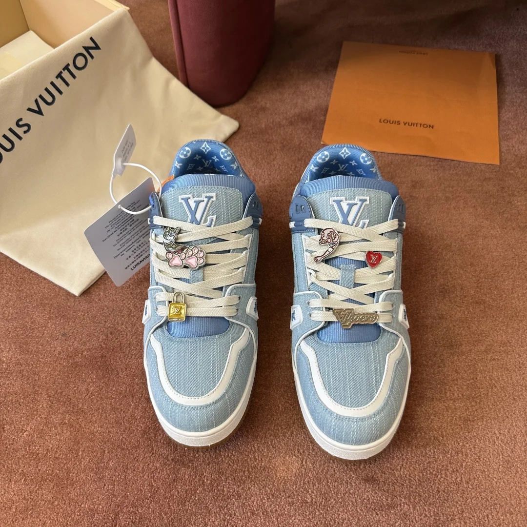 1-857 Louis Vuitton LV Trainer 54 Men's Sneaker - Image 1