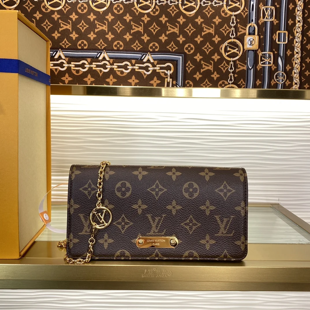 1-980 Louis Vuitton Wallet on Chain Lily M82509 - Image 1