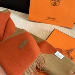 Hermès Colorblock Reversible Lambswool Scarf - Image 9