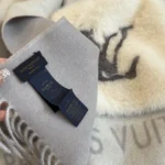 Louis Vuitton Monogram Fur Pocket Cashmere Stole - Image 9