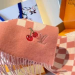 Louis Vuitton Damier Cherry Scarf 30x180cm - Image 9