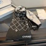 Chanel Double-Sided Diamond Logo Scarf 198*68cm - Image 10