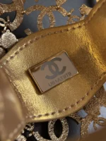 Chanel 25A Handcrafted Gold Hollow Spherical Evening Bag - Image 10