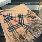 Burberry Check Cashmere Cape - Image 11