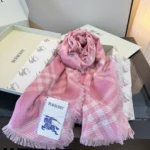 Burberry Check Wool Silk Stole - Image 10