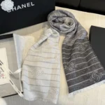 Chanel Coco Silhouette Striped Stole - Image 12