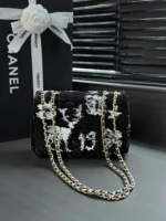 Chanel CF Sequined SO Handbag 21cm - Image 2