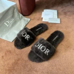 Dior 2026 Embroidered Canvas Flat Slide - Image 2