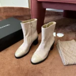 Chanel Quilted Ankle Boots - Image 2