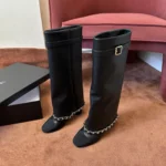 Chanel Quilted Knee-High Boots - Image 2