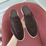 Loro Piana Babouche Walk Men's Suede Mule FAM3488 H026 - Image 2