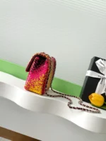 Chanel CF Sequined SO Handbag 21cm - Image 2
