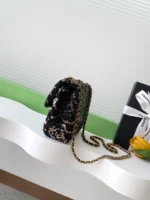 Chanel CF Sequined SO Handbag 21cm - Image 2