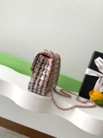 Chanel CF Sequined SO Handbag 21cm - Image 2