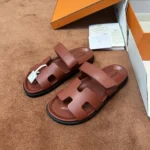Hermès Chypre Leather Sandal - Image 2