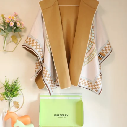 Burberry Burberry Equestrian Knight Jacquard Double-Sided Cashmere Scarf 35x190cm product photo