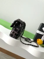 Chanel CF Sequined SO Handbag 21cm - Image 2