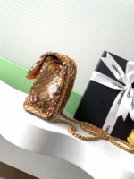 Chanel CF Sequined SO Handbag 21cm - Image 2