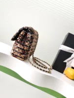 Chanel CF Sequined SO Handbag 21cm - Image 2