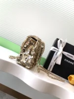 Chanel CF Sequined SO Handbag 21cm - Image 2