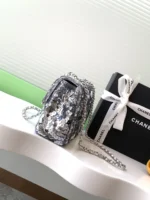 Chanel CF Sequined SO Handbag 21cm - Image 2