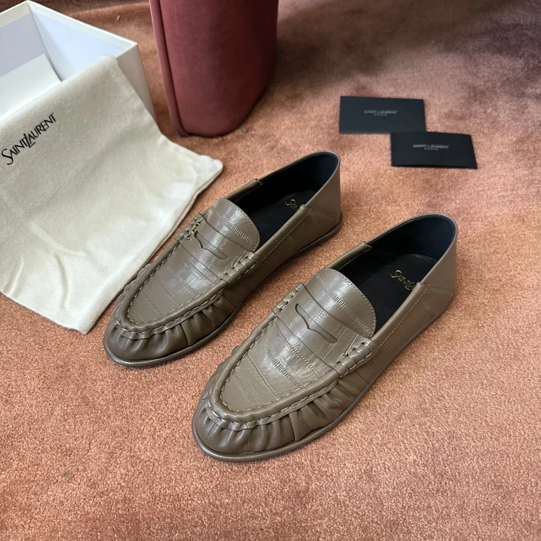 2-1567 Saint Laurent 2026 Leather Mule - Image 1