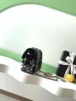 Chanel CF Sequined SO Handbag 21cm - Image 2