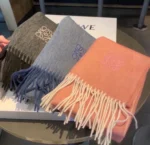 Loewe Anagram Reversible Wool Scarf - Image 2
