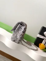 Chanel CF Sequined SO Handbag 21cm - Image 2