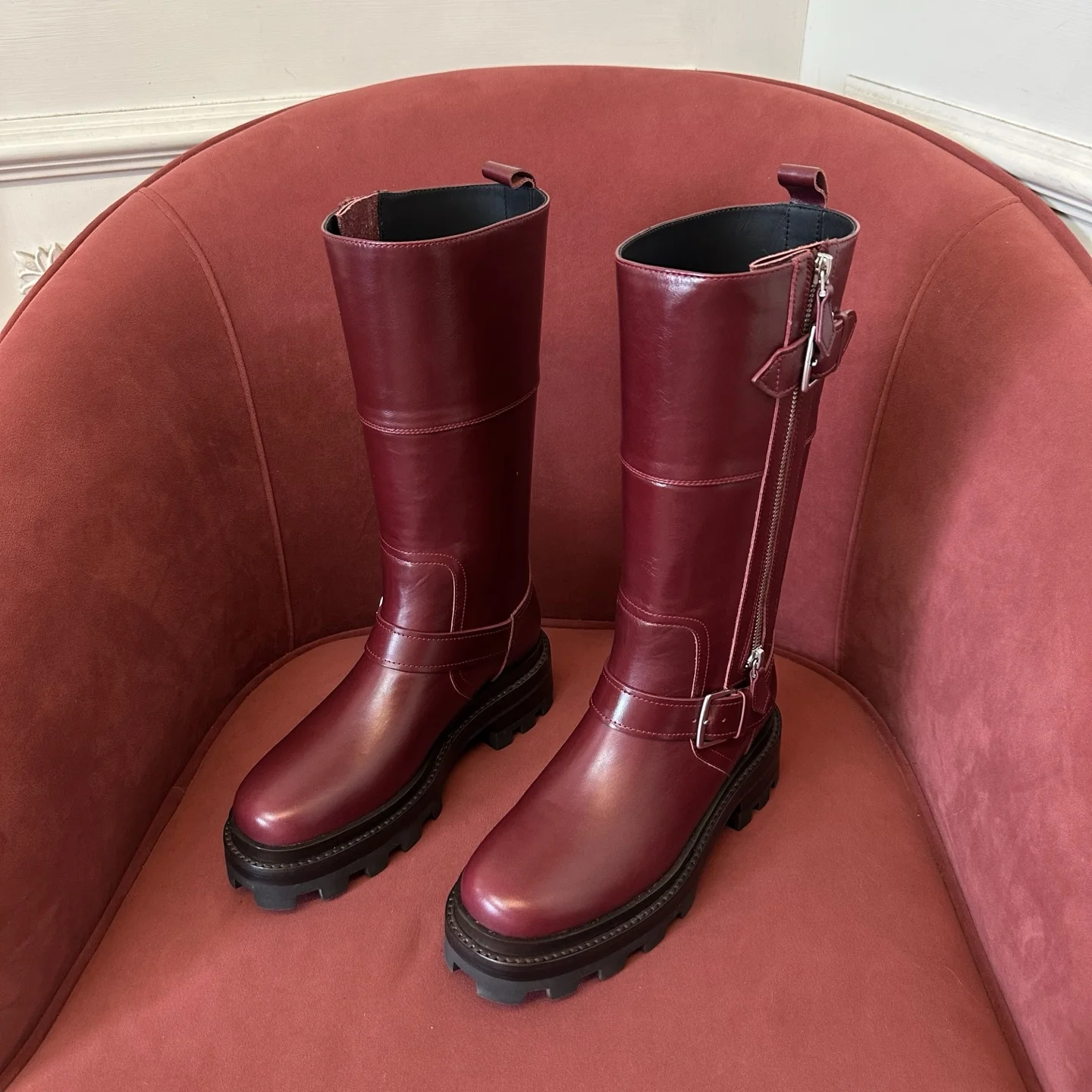 2-1604 Hermès Kelly Knee-High Boots - Image 1