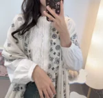 Chanel Iconic Motif Metallic Stole - Image 2
