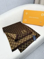 Louis Vuitton Petit Damier Knit Wool Scarf - Image 2